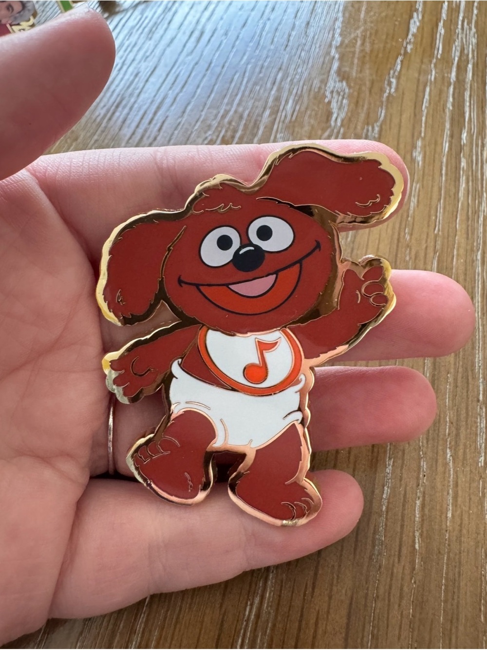 Pink a la Mode Disney The Muppets Babies Mystery Set Baby Rowlf Pin
